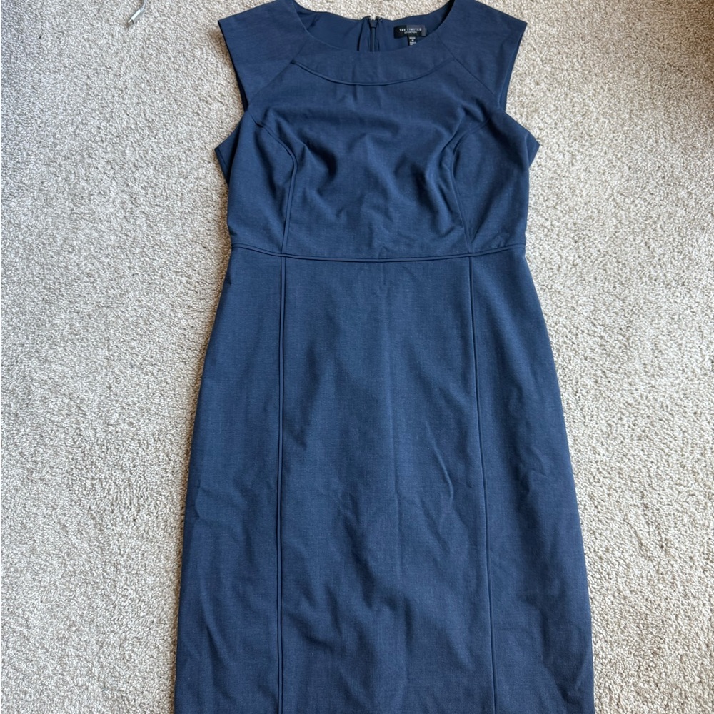 Elegant Navy Sleeveless Dress